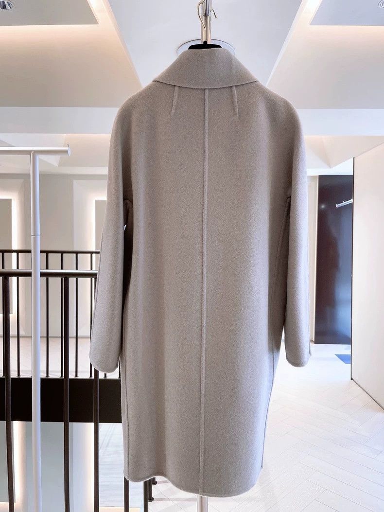 Loro Piana LORO PIANA Pink and gray double-faced cashmere coat Size M / US 6-8 / IT 42-44 - 4 Thumbnail