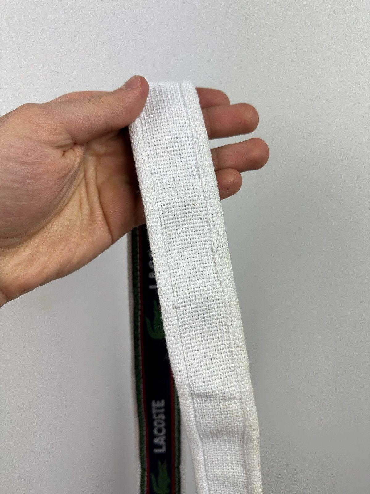 Lacoste × Vintage Vintage Y2K Lacoste Monogram Spell Logo Belt Size ONE SIZE - 9 Thumbnail