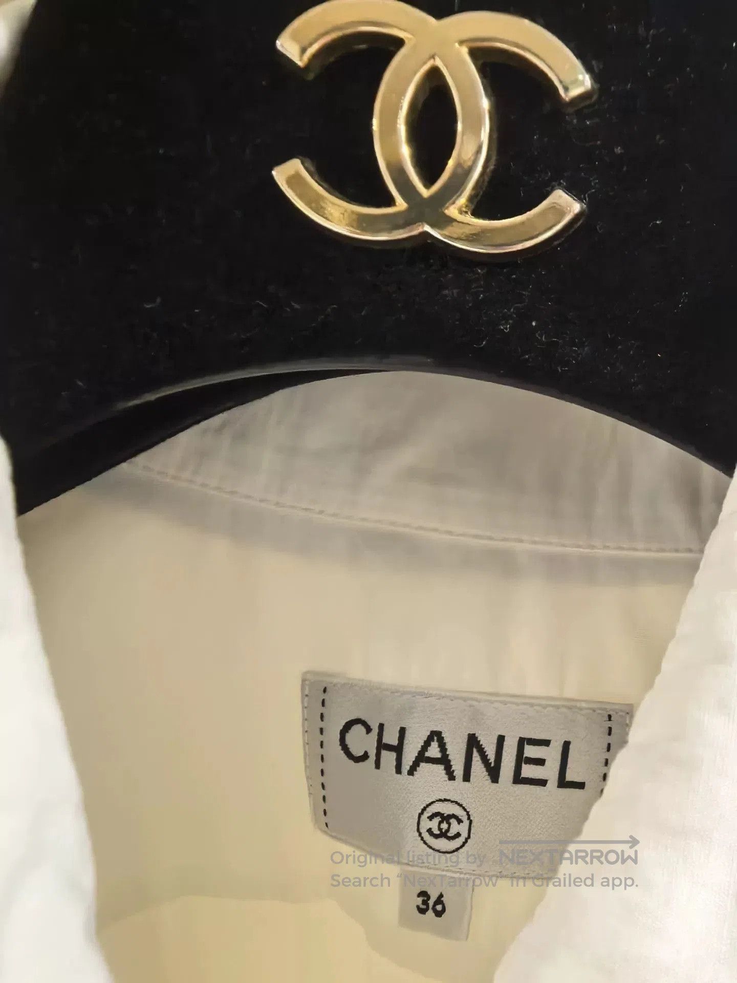 Chanel Chanel Ribbon Shirt in Excellent Condition. Size M / US 6-8 / IT 42-44 - 4 Thumbnail