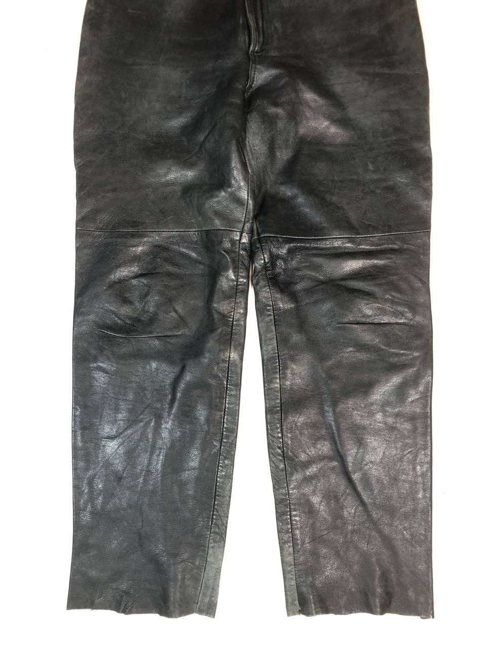 Vintage Racing Moto Biker Japanese Leather Pants Vintage Size US 36 / EU 52 - 3 Thumbnail