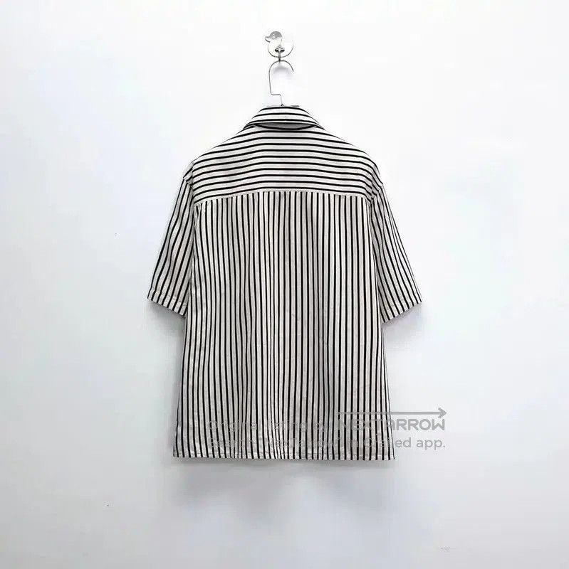 AMI AMI Striped Short Sleeve Shirt for Men . Size US M / EU 48-50 / 2 - 2 Thumbnail