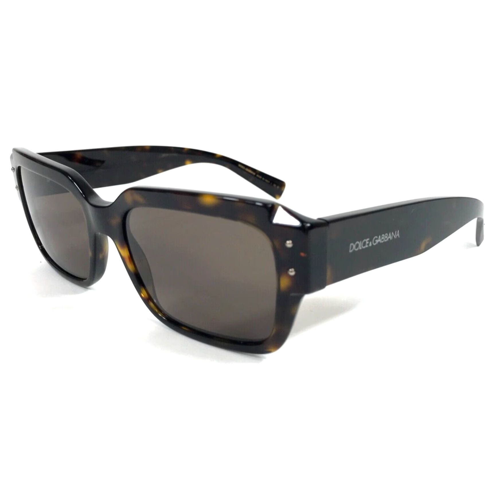 Dolce & Gabbana Luxurious Dark Havana Frame Rectangle Shaped Dolce ...