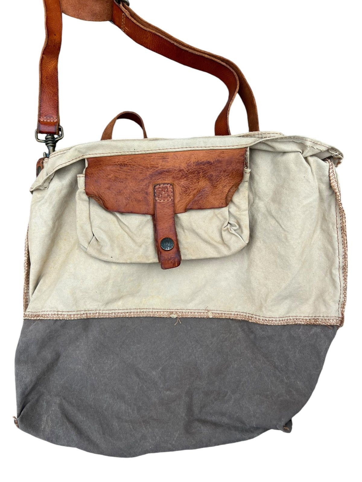 Leather Campomaggi Dirty Fade Canvas Leather 2Way Bag Size ONE SIZE - 23 Thumbnail
