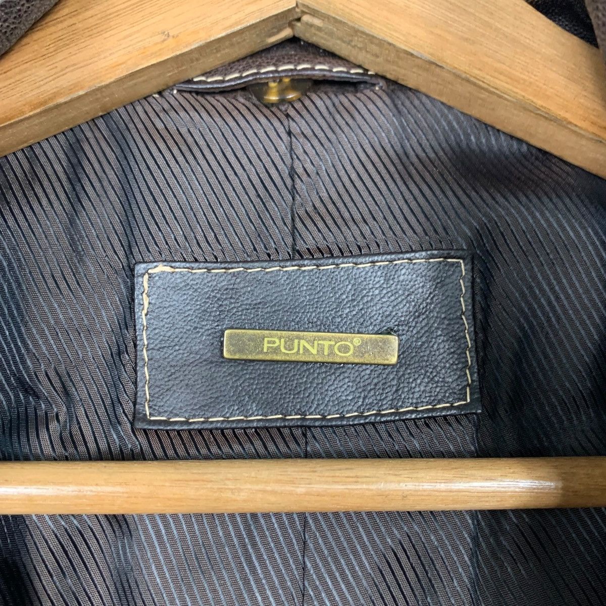Leather PUNTO Hybrid Leather Trench Coat Jacket #2180-C96 Size M / US 6-8 / IT 42-44 - 13 Thumbnail