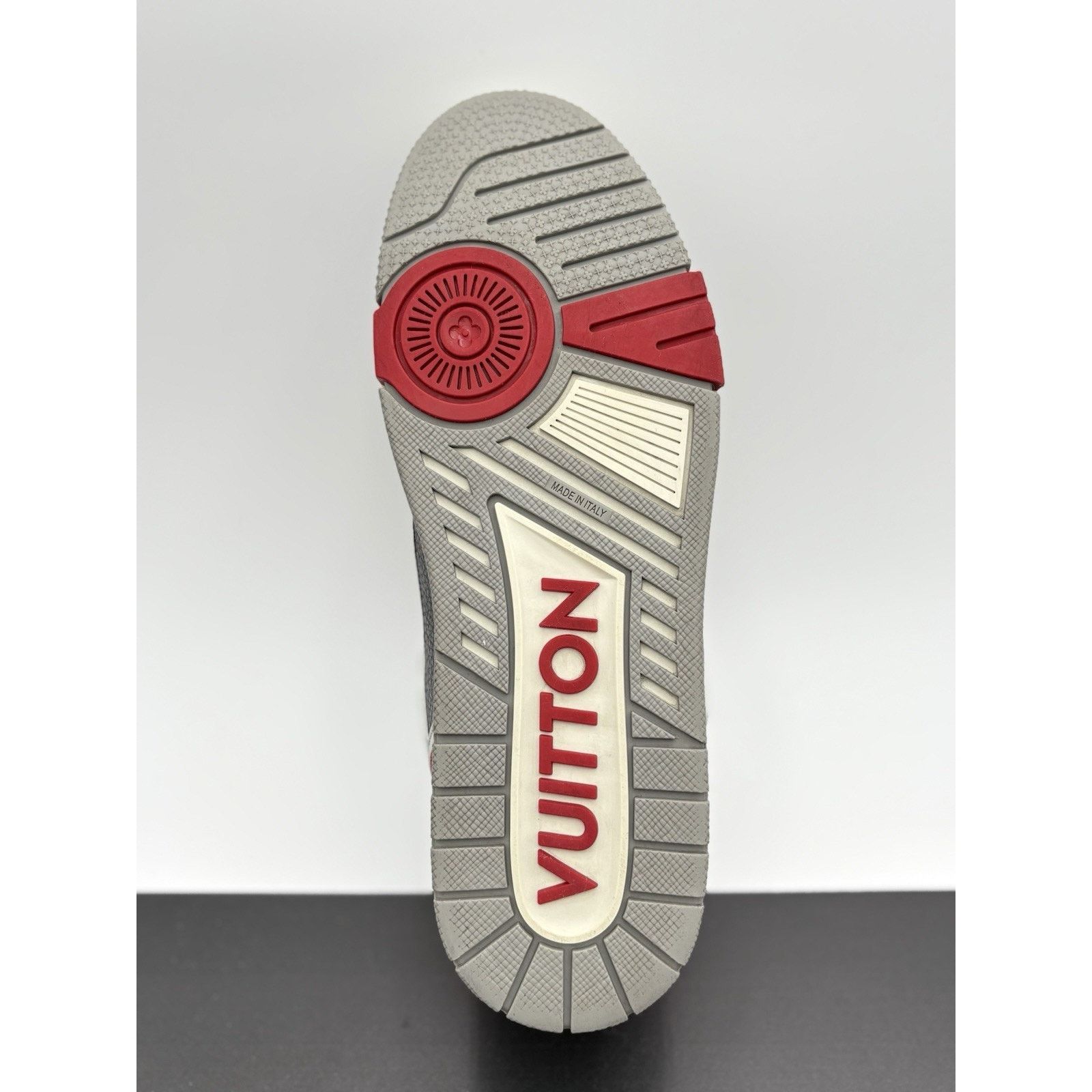 Louis Vuitton Louis Vuitton Trainer Strap ' Red Grey Black ' | CLEAN! Size US 11 / EU 44 - 13 Thumbnail