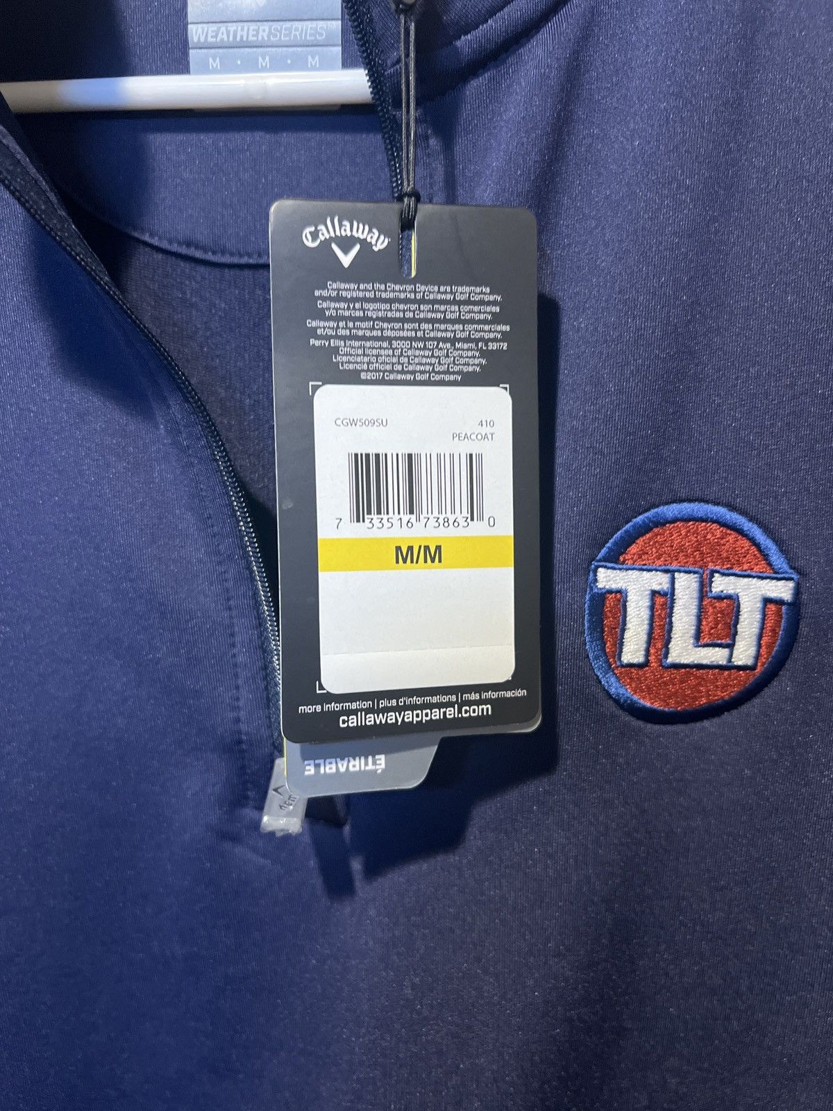 Callaway Callaway Weather Series Quarter Zip Up TLT Embroidery Size M Size US M / EU 48-50 / 2 - 8 Thumbnail