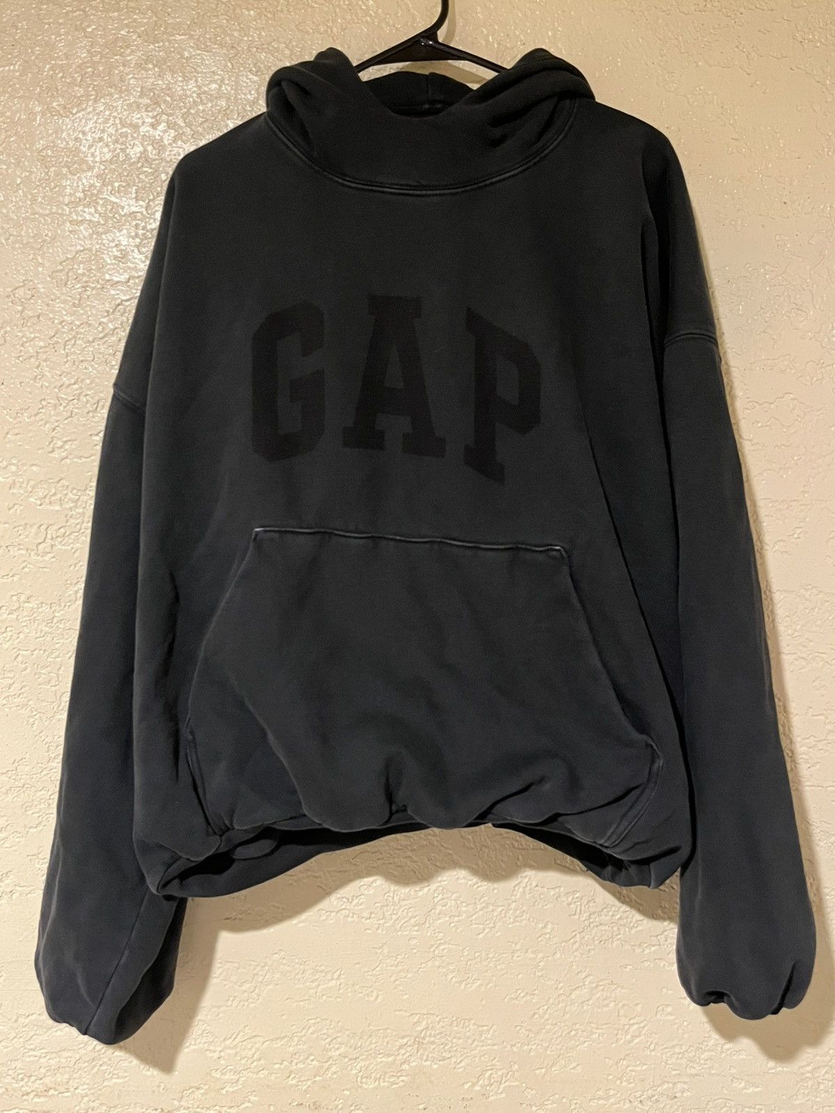 Yeezy LAA Yeezy Gap “Washed” Black Dove Hoodie | Grailed