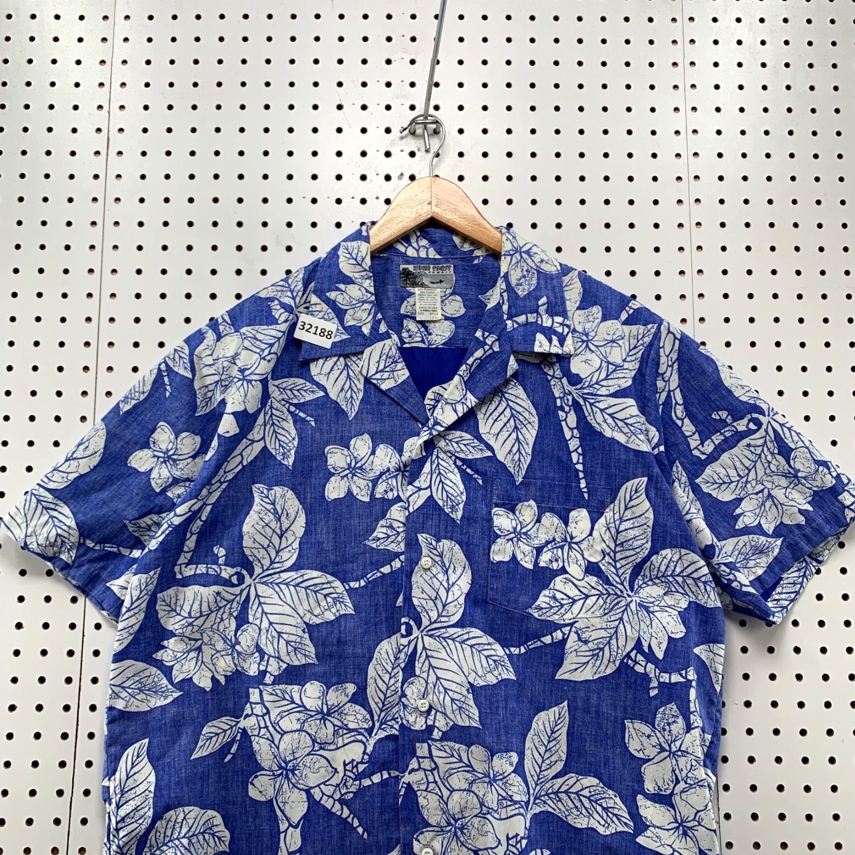 Vintage VINTAGE Kona Coast Hawaii Button-Up Shirt Mens Large Blue Floral Made USA 24x30.5 Size US L / EU 52-54 / 3 - 2 Thumbnail
