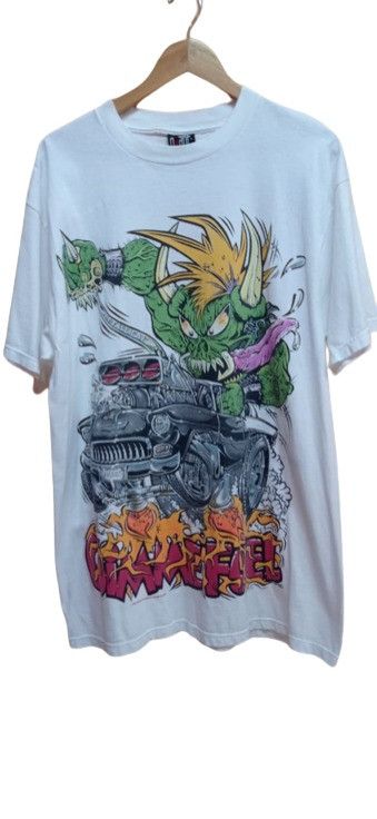 image of Band Tees x Metallica Vintage 1998 Metallica Gimme Fuel Tour Tee in White, Men's (Size XL)