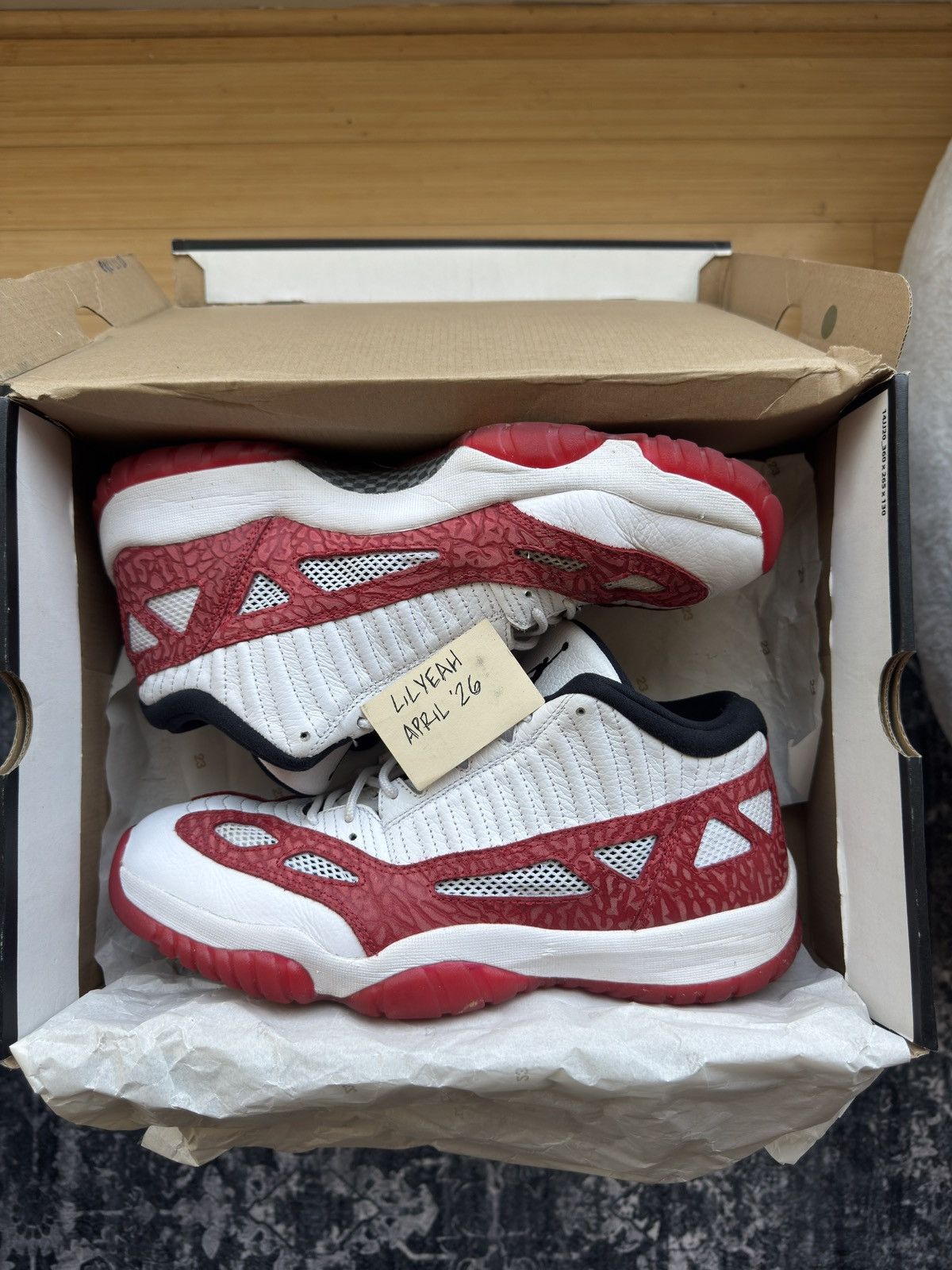 Jordan Brand Jordan 11 Retro Low IE Gym Red Size US 12 / EU 45 - 1 Thumbnail