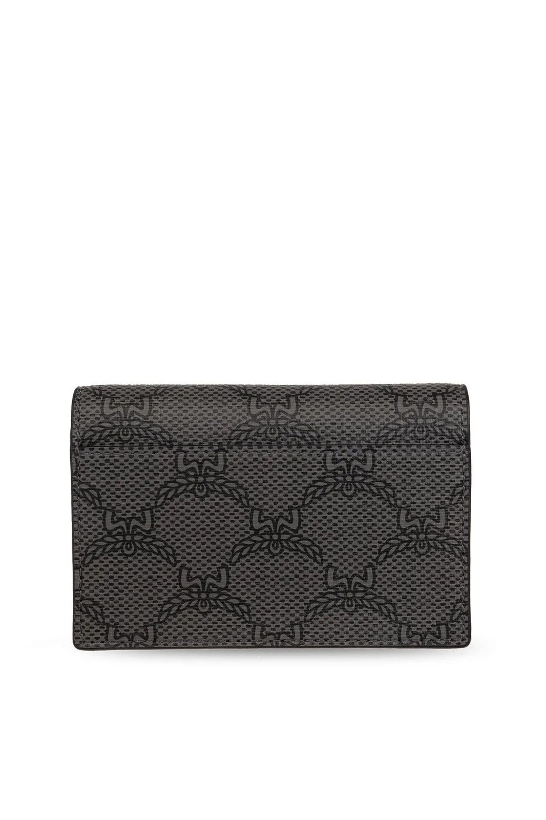 MCM o1mt1gz1224 Size: OS / Logo Himmel Card Holder in Grey/Black Size ONE SIZE - 2 Thumbnail