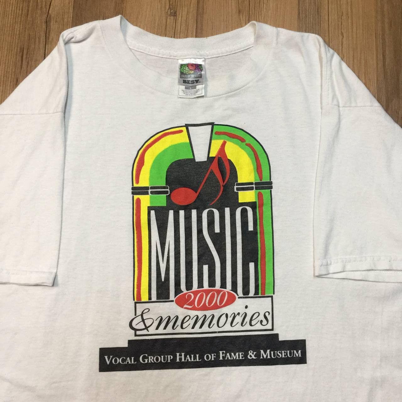 Fruit Of The Loom × Vintage Vintage 2000 Music & Memories Hall of Fame Tee T Shirt Size US L / EU 52-54 / 3 - 3 Thumbnail