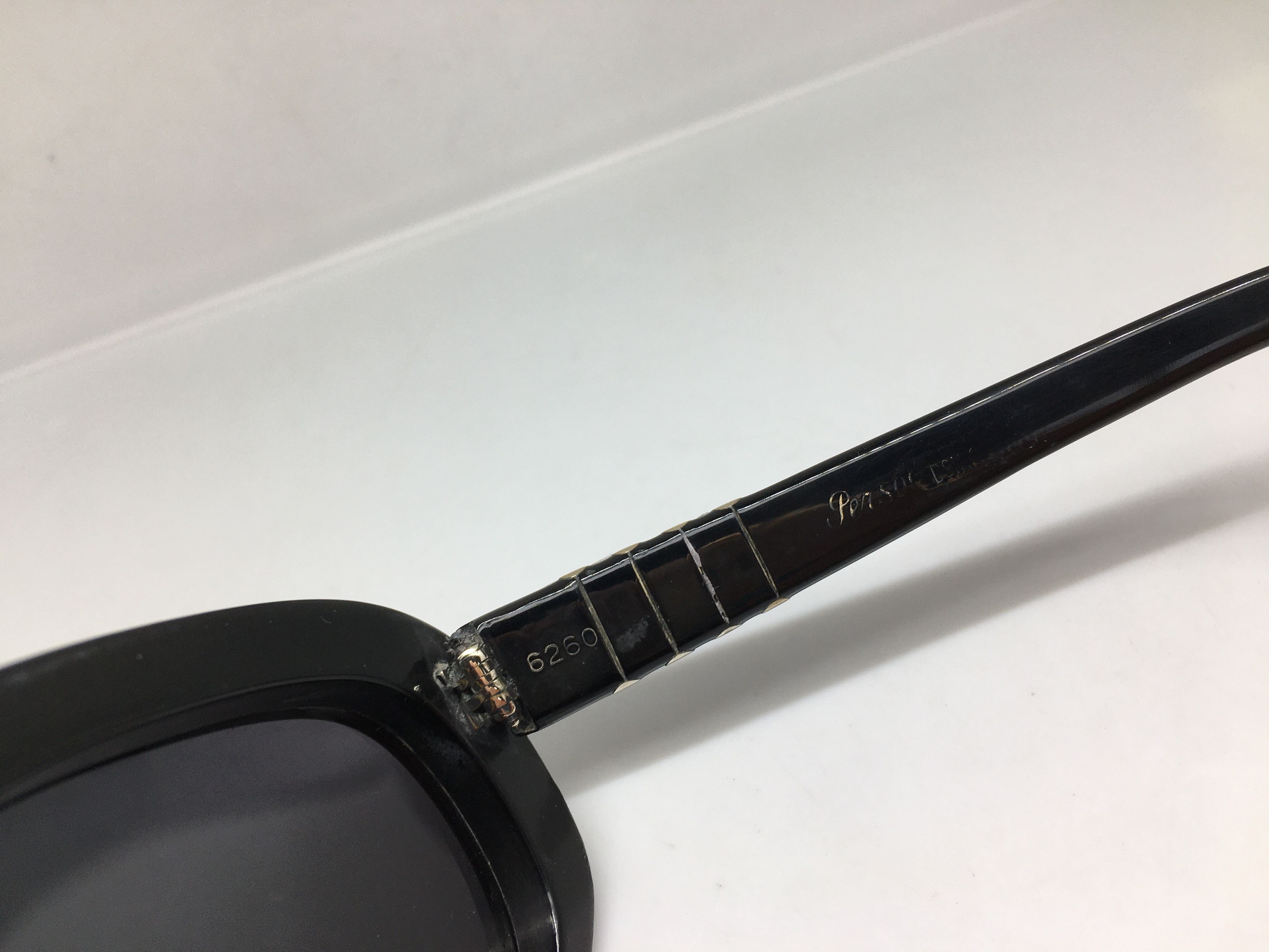 Persol Vintage 60s Persol 6260 Handmade Black Acetate Sunglasses Size ONE SIZE - 5 Thumbnail