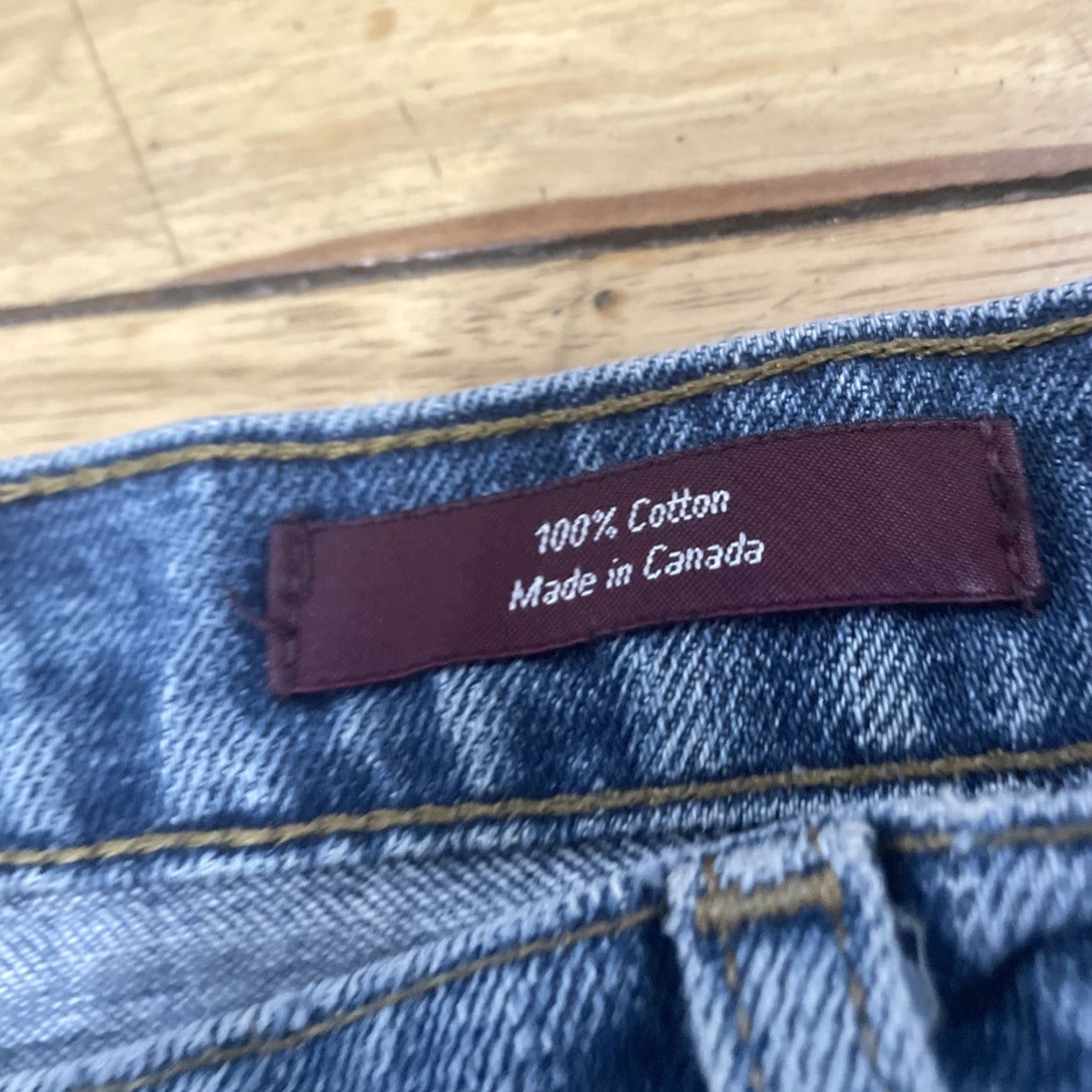 Nordstrom VINTAGE Nordstrom Jeans Men 32x30 Blue Wash Straight Wide Denim 90s Canada Mens Jeans Size US 32 / EU 48 - 7 Thumbnail