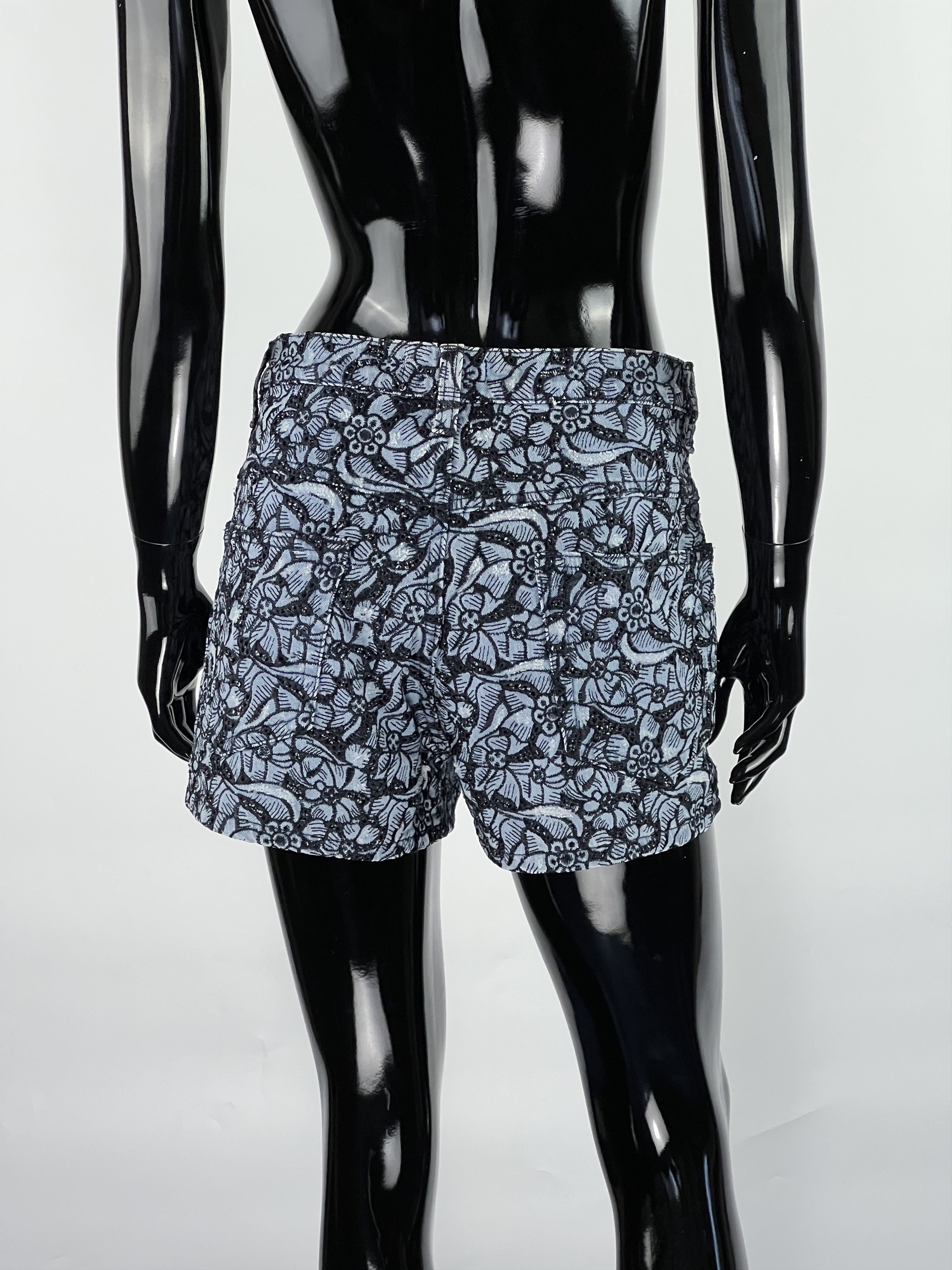 Isabel Marant Isabel Marant Etoile Blue Embroidered Floral Short Size 32" / US 10 / IT 46 - 2 Thumbnail