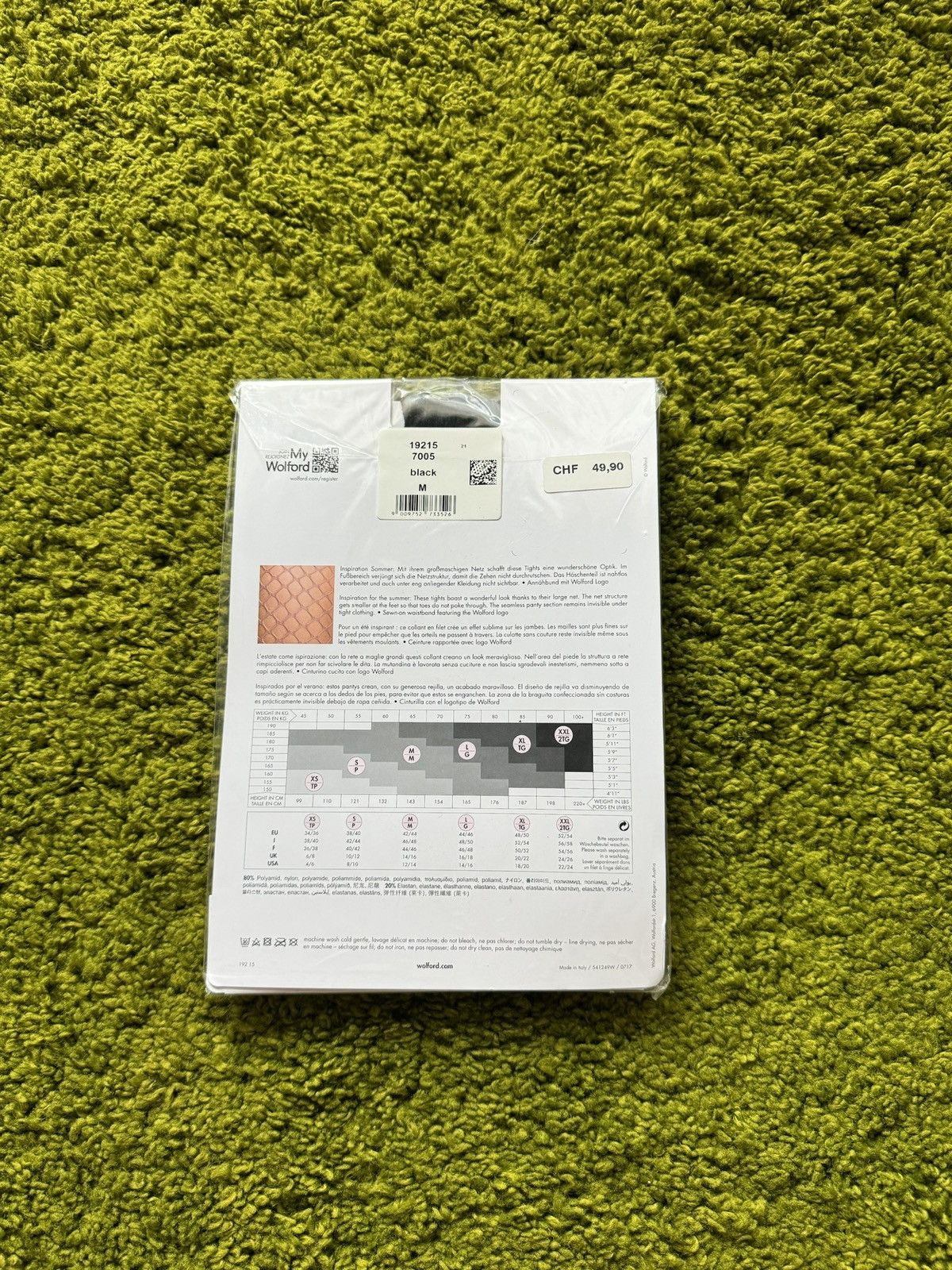 Designer × Wolford Wolford avant garde mesh black tights Size 27" / US 4 / IT 40 - 2 Thumbnail