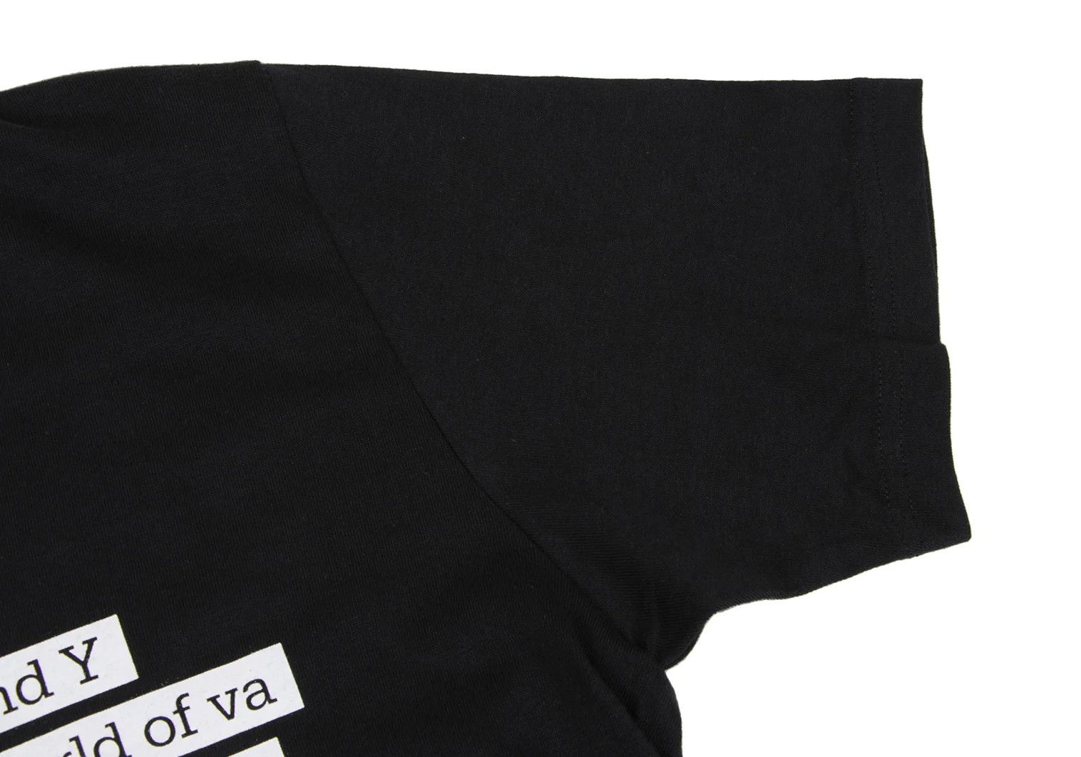 Yohji Yamamoto Cotton Message Print T-Shirt in Black Size 4 Size US XL / EU 56 / 4 - 6 Thumbnail
