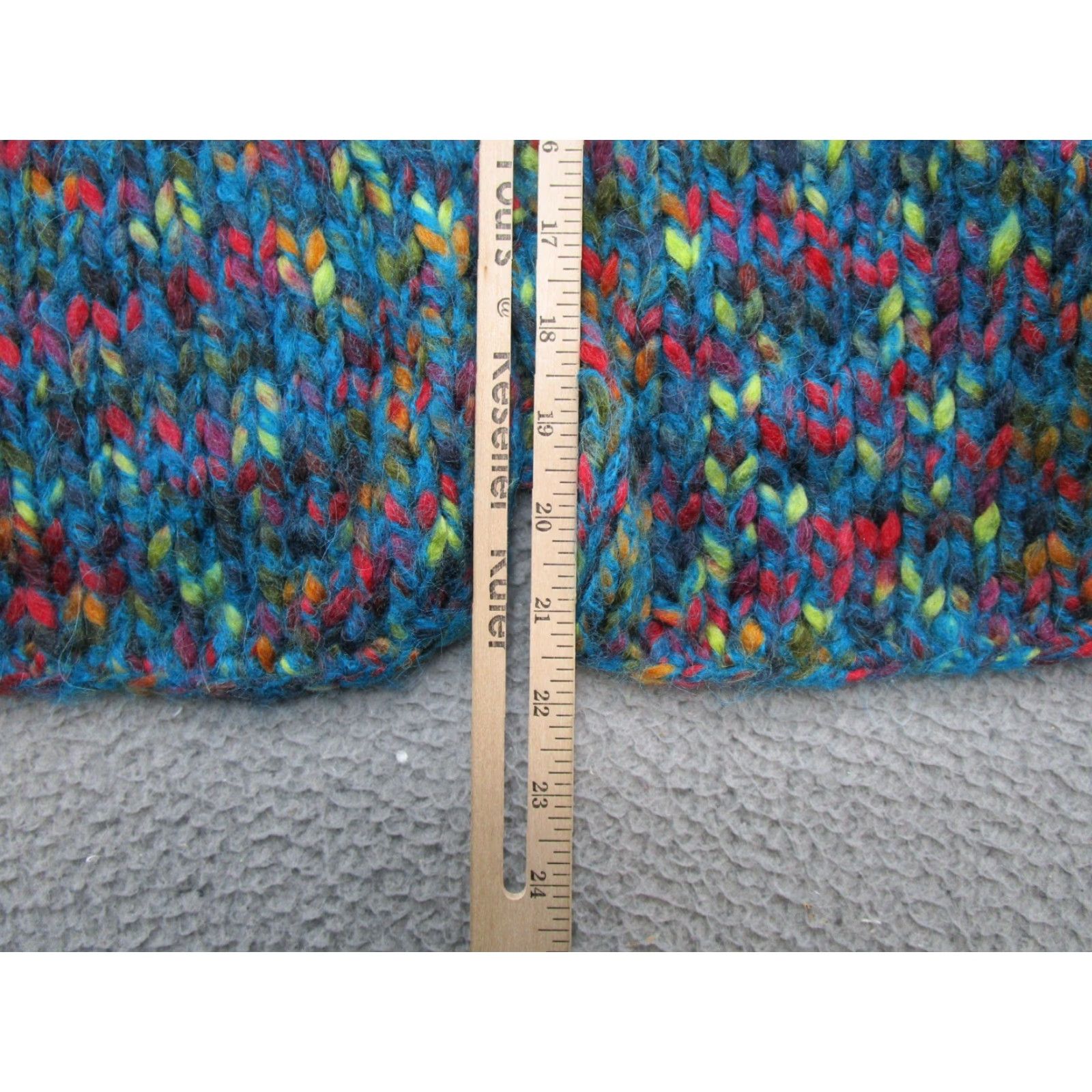 Rainbow Relativity Cardigan Sweater Women M Multicolor Wool 2 Button Rainbow Colorful | Button Accents Women's Wool Cardigan Rainbow Colorful M Size M / US 6-8 / IT 42-44 - 7 Thumbnail