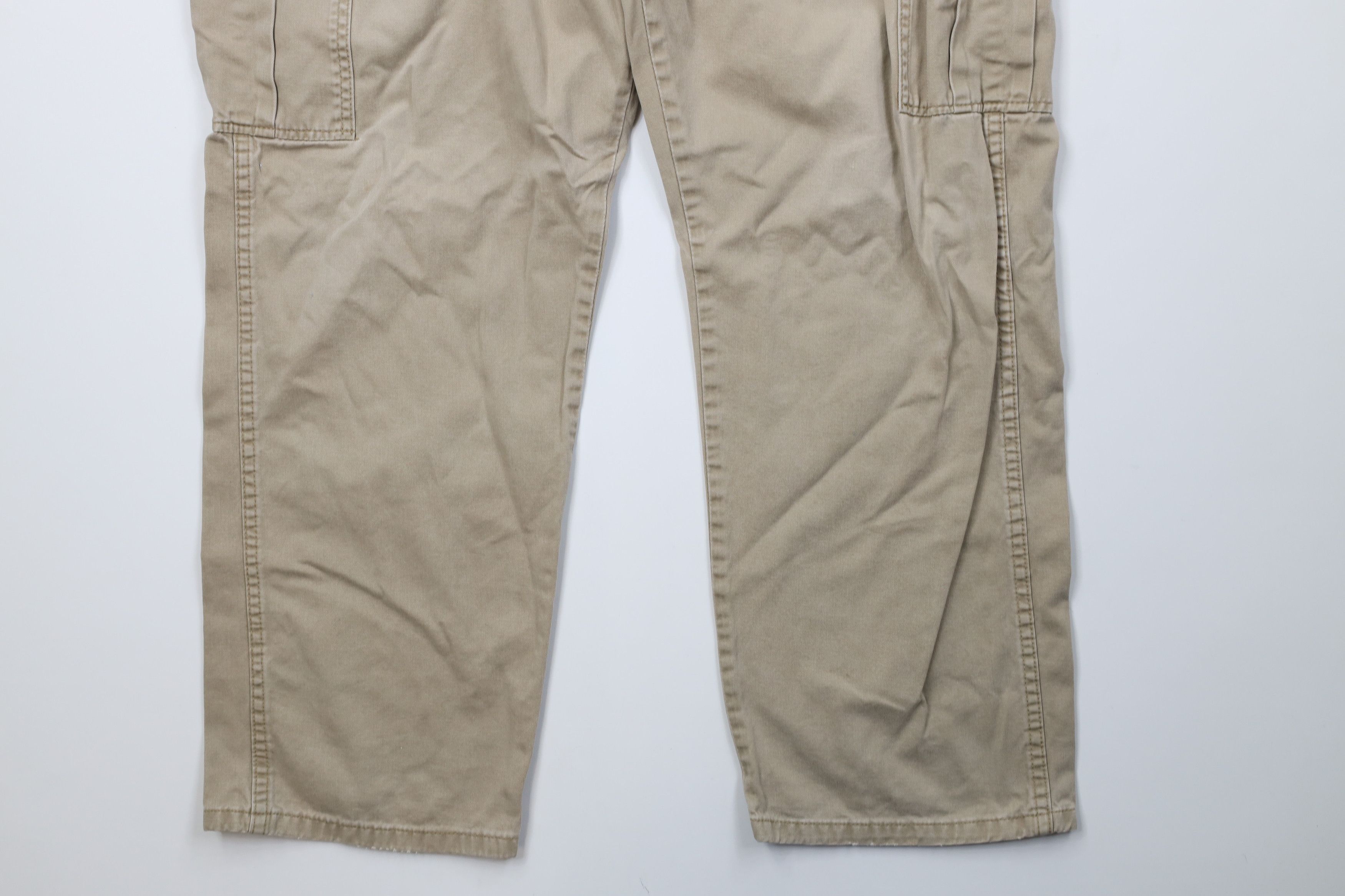 Wrangler Vintage Y2K Wrangler Baggy Wide Leg Cargo Pants Beige Size US 38 / EU 54 - 4 Thumbnail