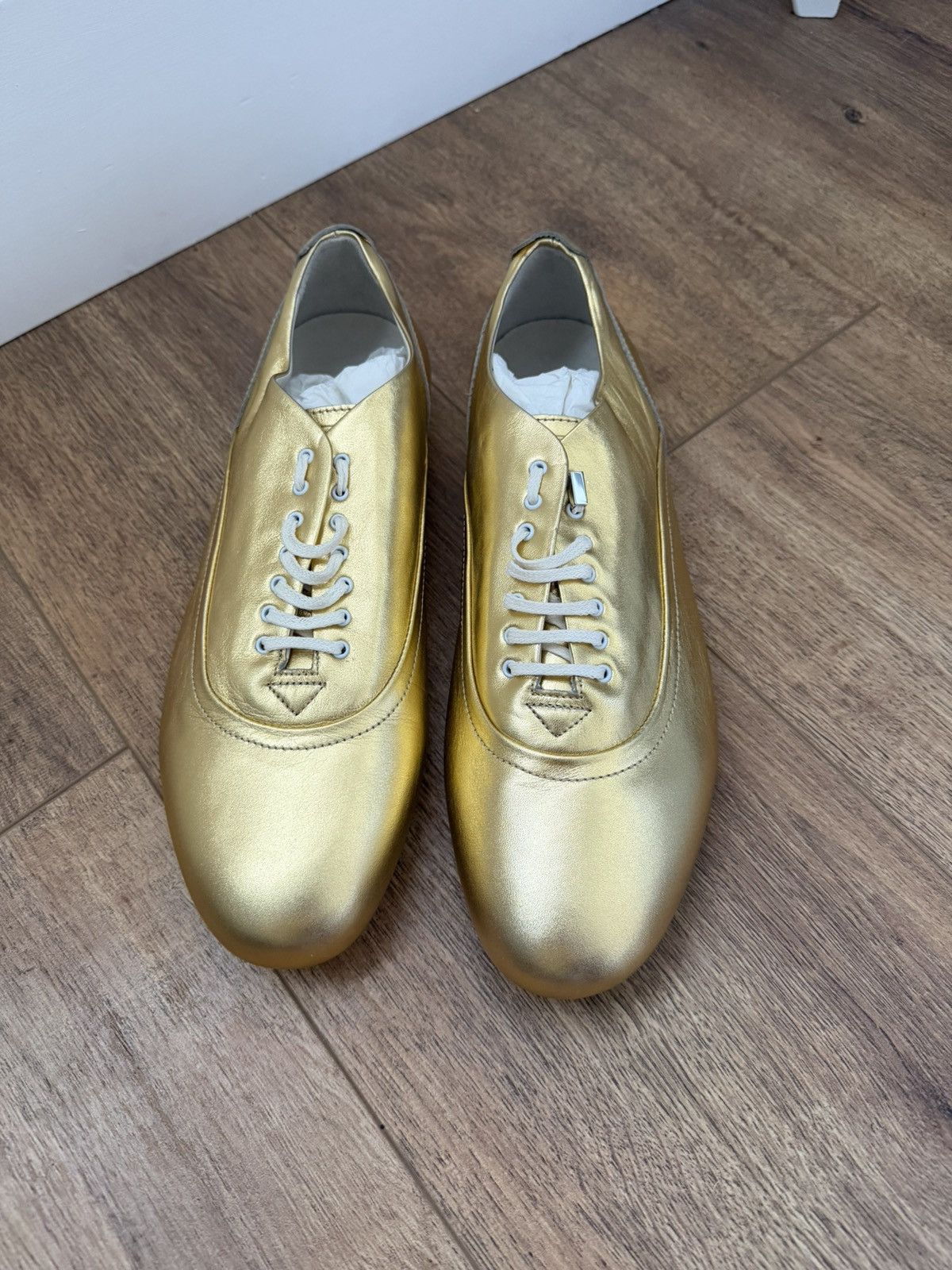 Dior Dior Homme AW07 Navigate Gold Goatskin Sneakers Size US 8.5 / EU 41-42 - 4 Thumbnail