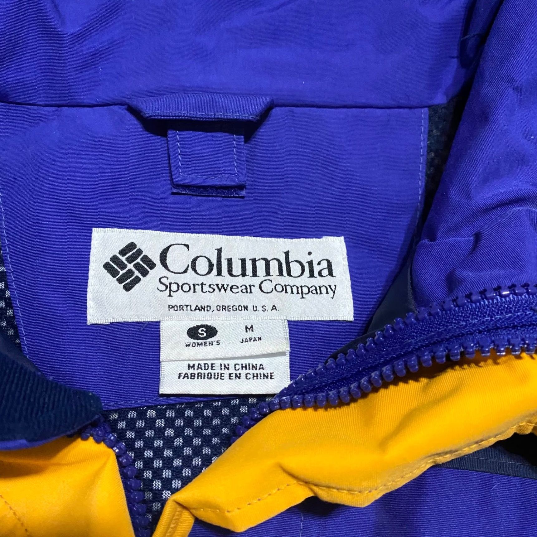 Vintage Columbia Jacket Windbreaker - Womens M Blue Full Zip Omni Tech Pockets Waterproof Casual Travel Workwear 90s Theme Mens? Size M / US 6-8 / IT 42-44 - 3 Thumbnail