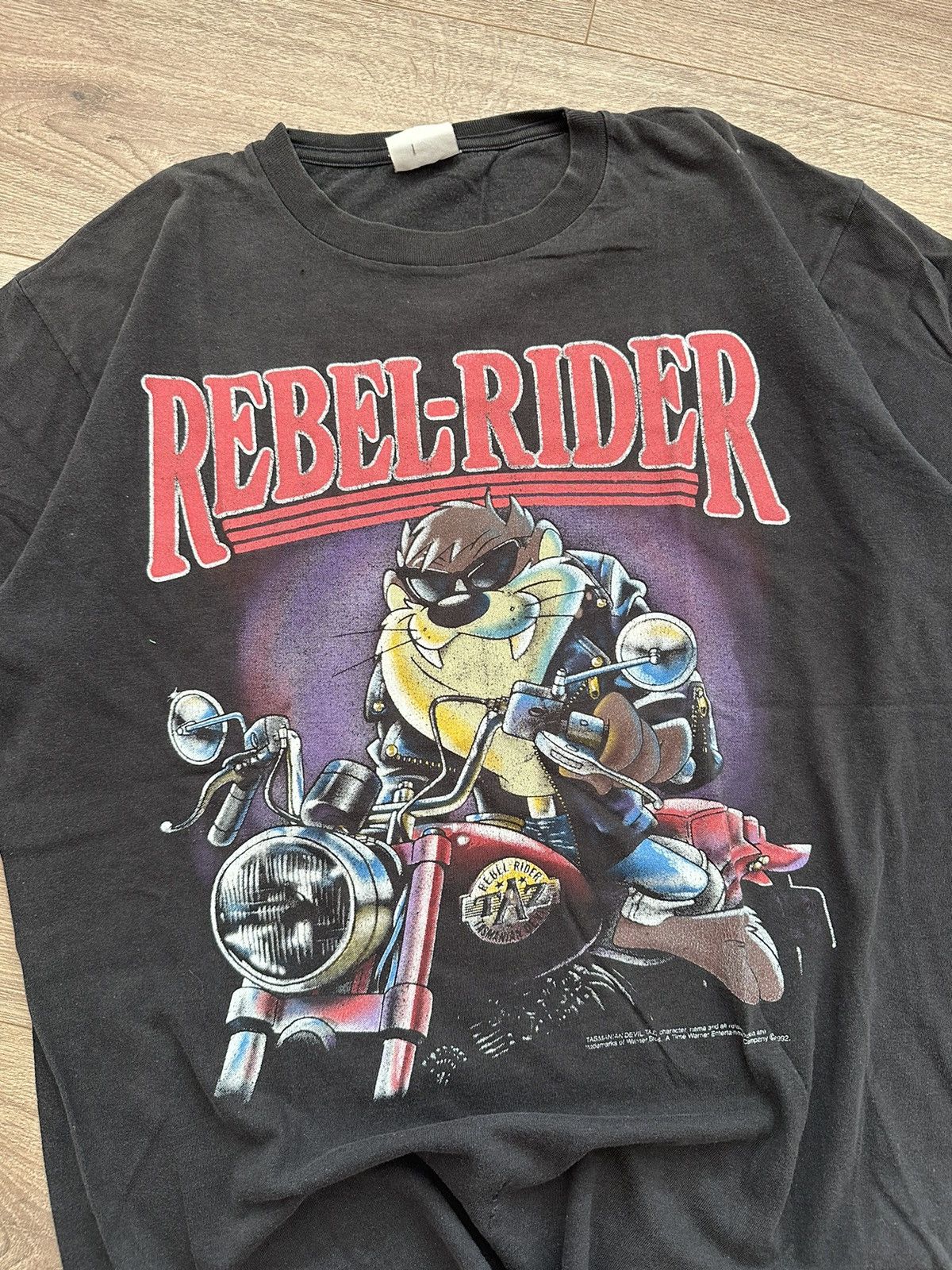 Warner Bros 🔥VINTAGE TASMANIAN DEVIL HARLEY DAVIDSON SPACE JAM T-SHIRT🔥 Size US L / EU 52-54 / 3 - 2 Thumbnail