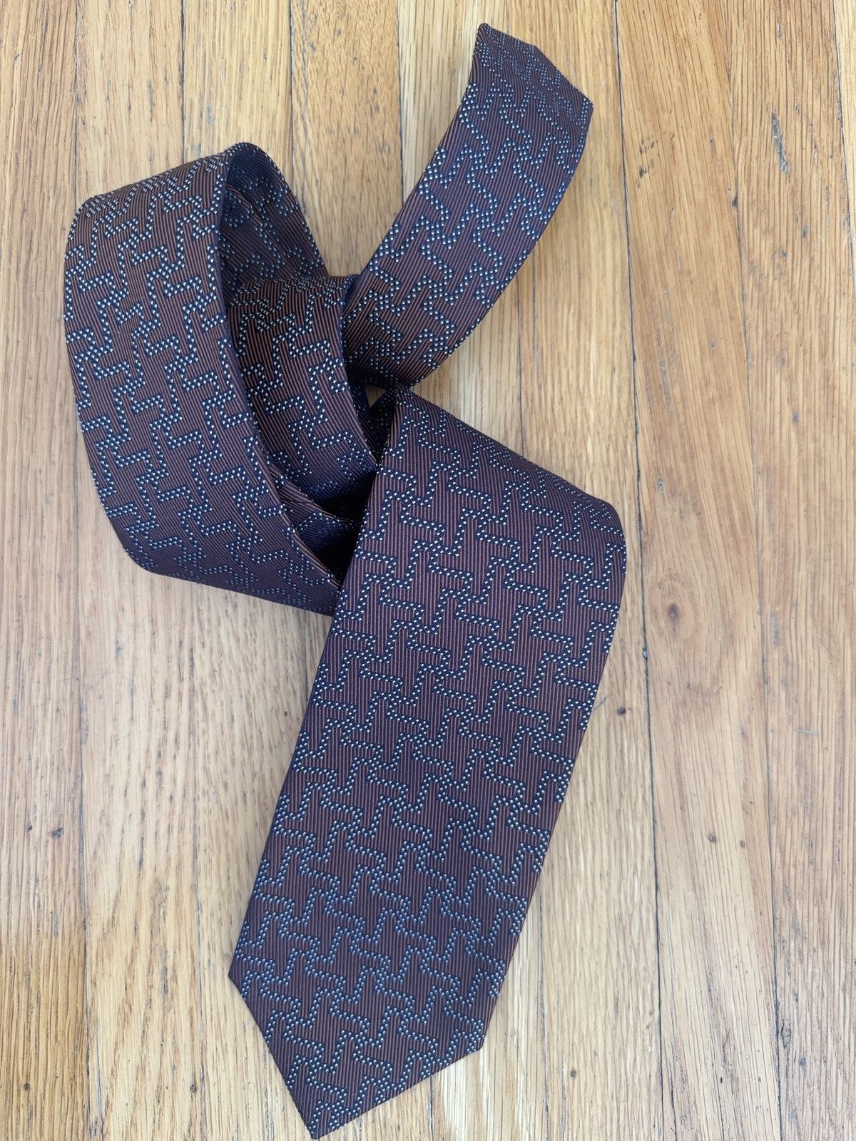 Isaia Isaia - geometric woven tie Size ONE SIZE - 2 Thumbnail
