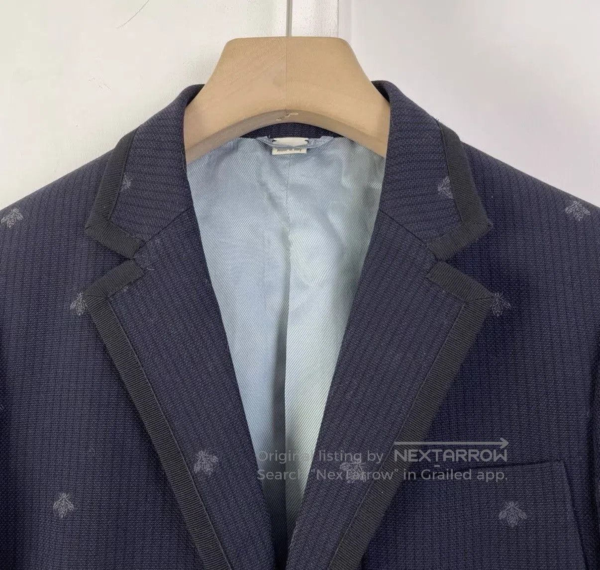 Gucci Blue Patterned Blazer - Size S. Size US S / EU 44-46 / 1 - 3 Thumbnail