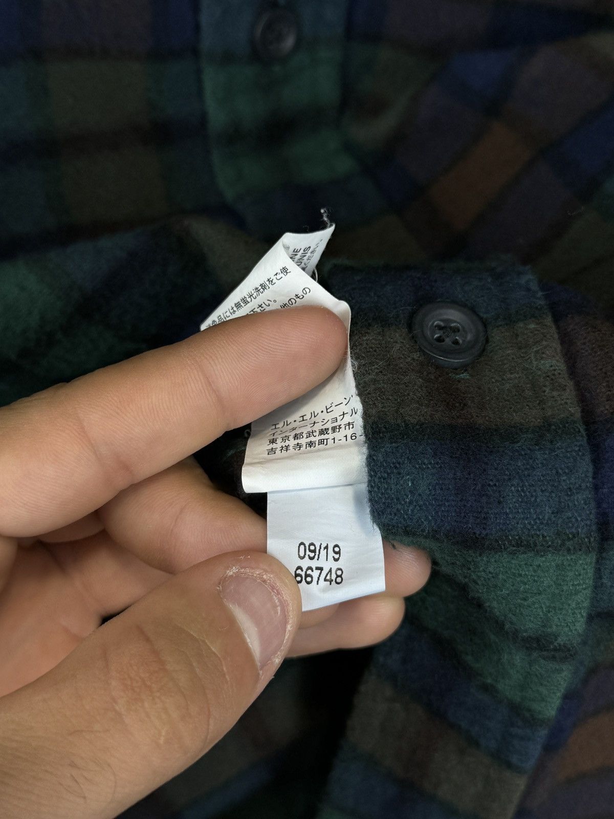 L.L. Bean × Vintage Mens Vintage L.L.Bean Overshirt flannel shirts button up Size US M / EU 48-50 / 2 - 15 Thumbnail