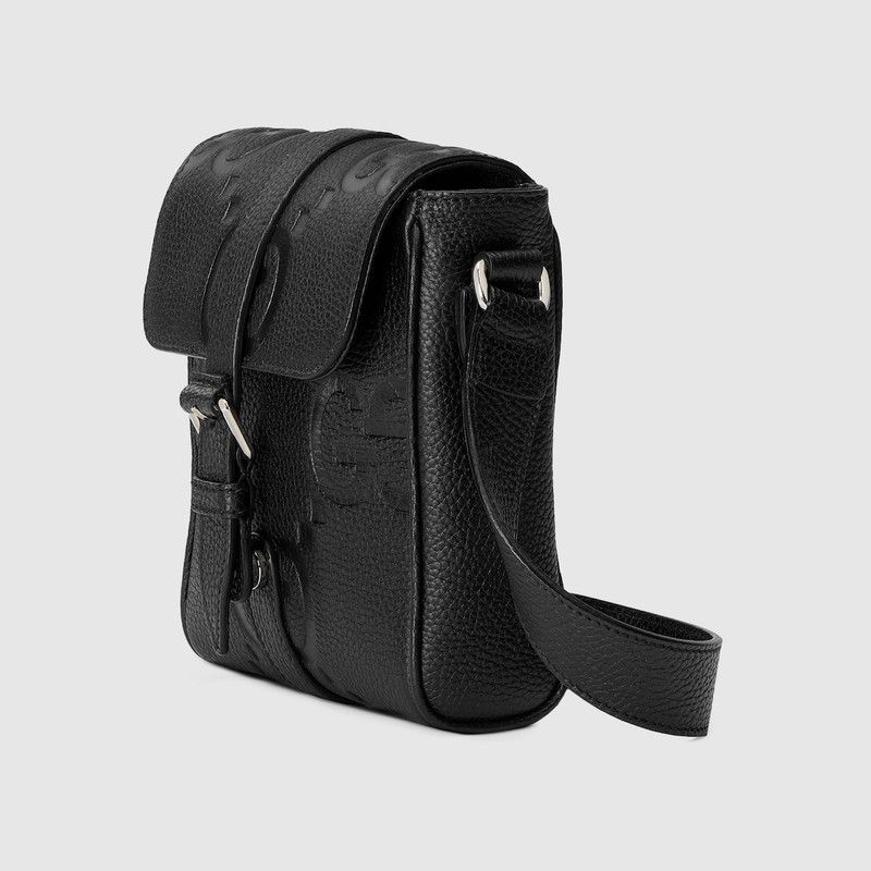Gucci oc11z1225 Size: OS / Jumbo GG Small Messenger Bag in Black Size ONE SIZE - 2 Thumbnail