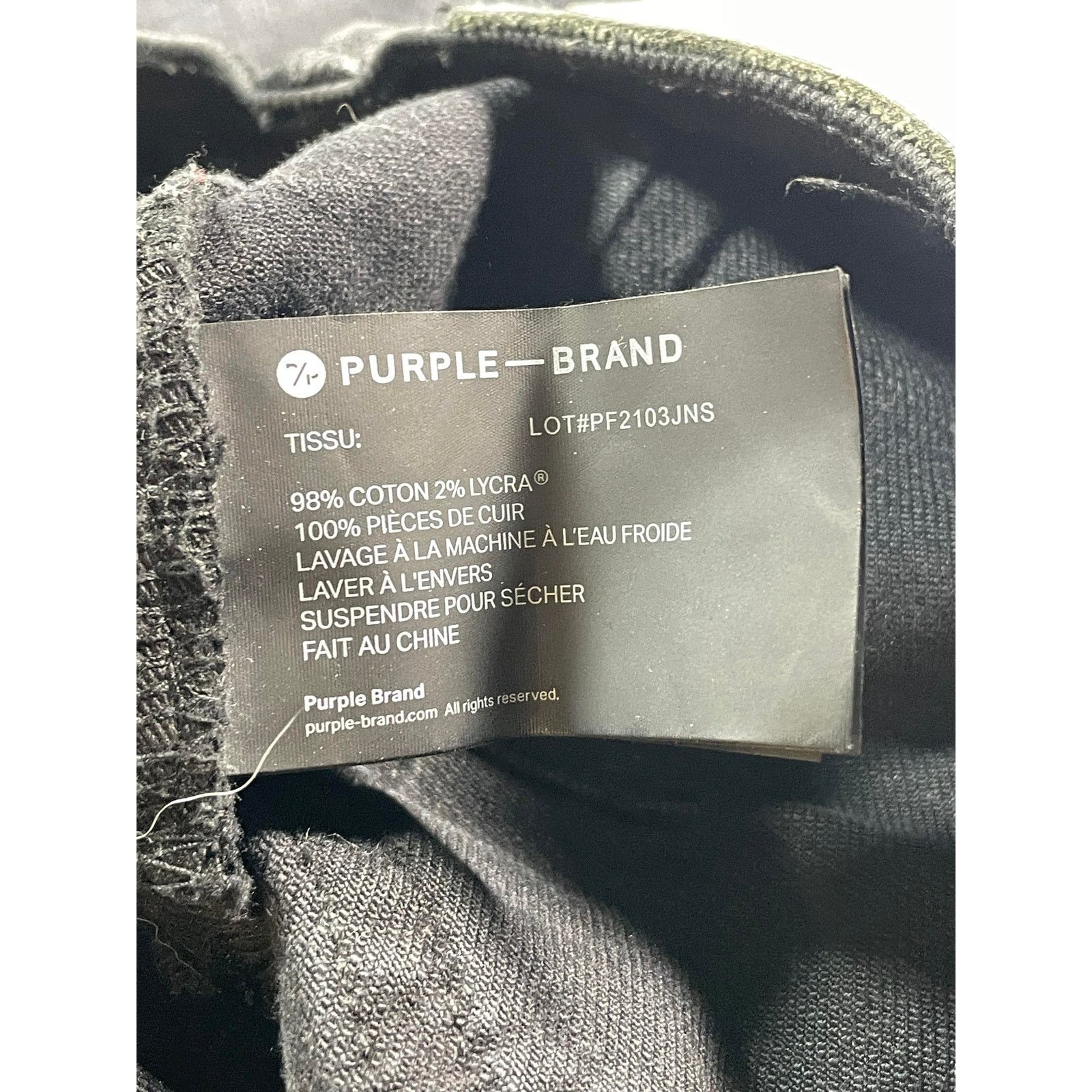 Purple Brand Purple Brand Black Jeans Size US 31 - 6 Thumbnail
