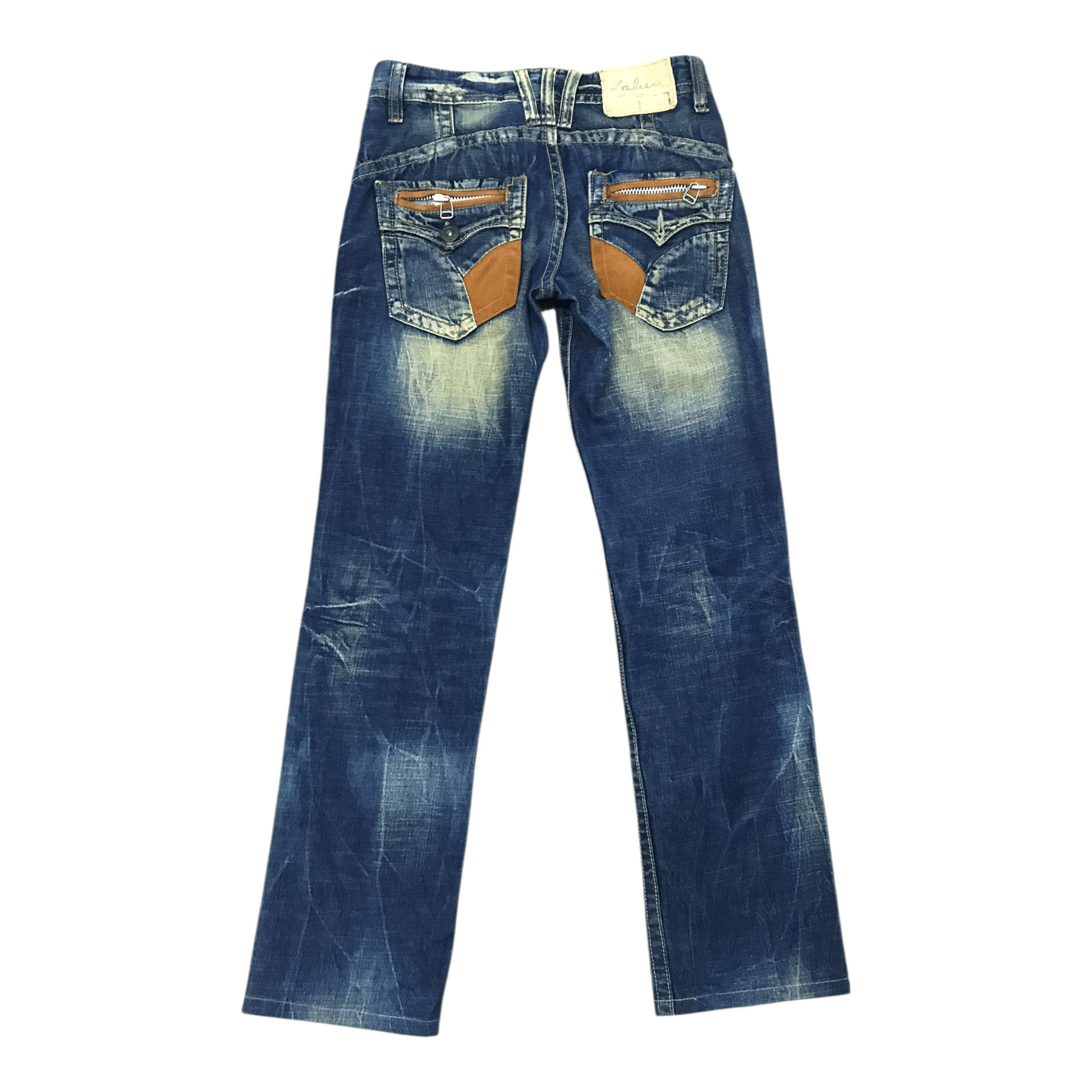 If Six Was Nine × Le Grande Bleu (L.G.B.) × Tornado Mart Flare Lolita Denim Pant Size US 32 / EU 48 - 3 Thumbnail