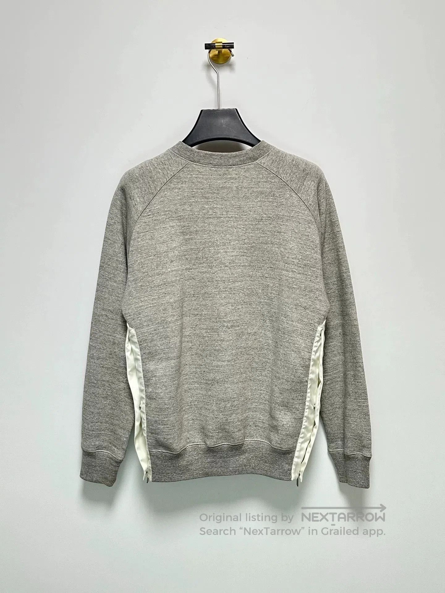 Sacai Dior Sacai Grey Logo Patch Sweatshirt. Size US M / EU 48-50 / 2 - 2 Thumbnail