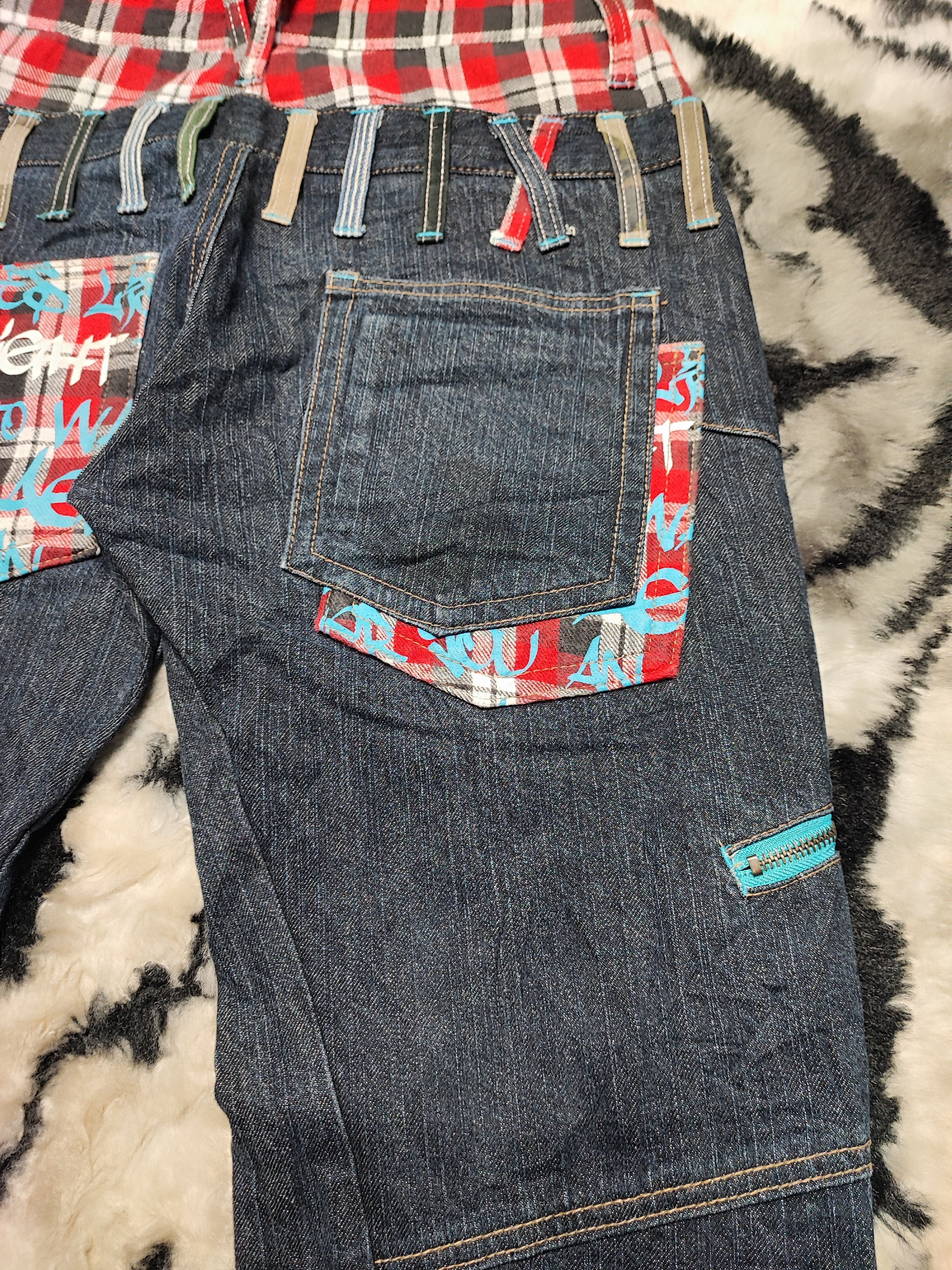Japanese Brand CRAZY VINTAGE DOUBLE WAIST UNITED KINGDOM FLAG Size US 30 / EU 46 - 12 Thumbnail