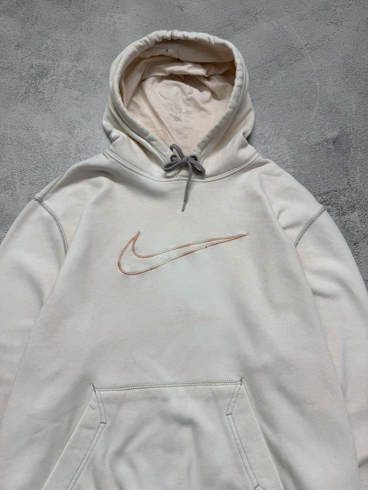 Nike Vintage Y2K Nike Big Swoosh Hoodie 00’s Size XL / US 12-14 / IT 48-50 - 2 Thumbnail
