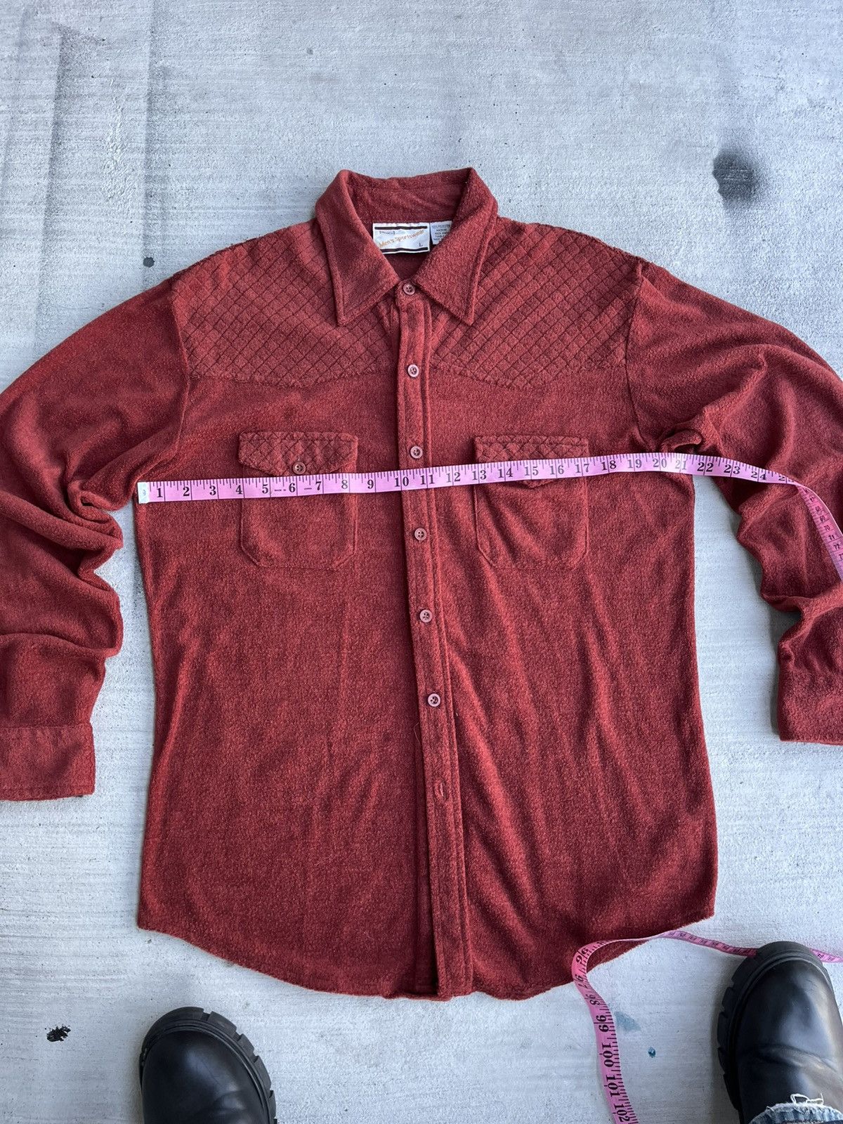 Sears × Vintage Vintage 70s Sears Terry Cloth Western Shirt large Size US L / EU 52-54 / 3 - 4 Thumbnail