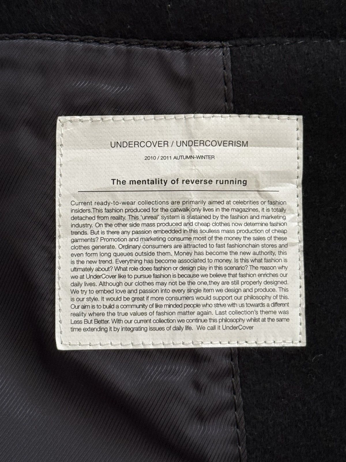 Undercover AW10 Undercover "Avakareta Life" Wool Patch Peacoat Size US M / EU 48-50 / 2 - 16 Thumbnail