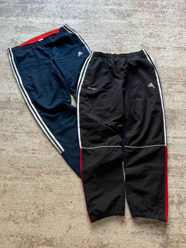 Adidas Adidas Sz M Track Pants x2 2007 2013 Rare Black Navy Size US 32 / EU 48 - 1 Thumbnail