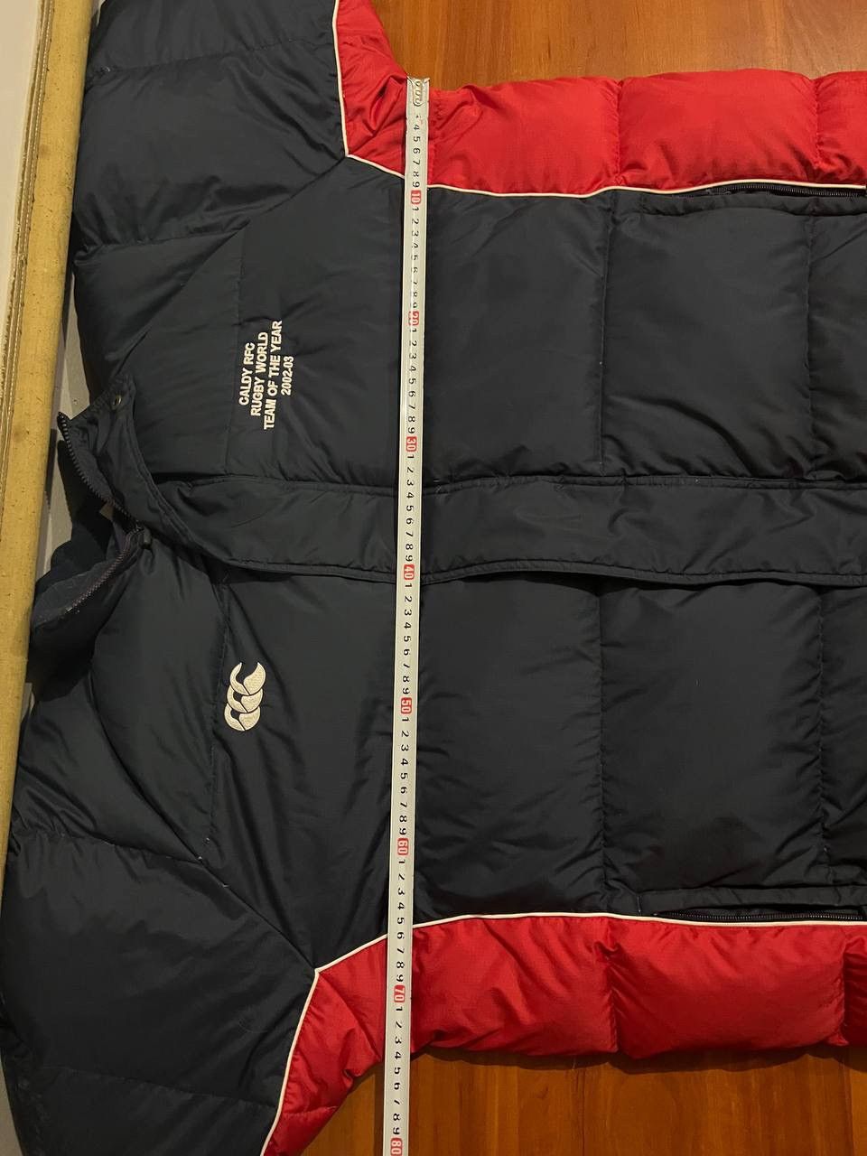 Canterbury of New Zealand 2002/03 CALDY RFC WORLD TEAM OF THE YEAR RUGBY PUFFER JACKET Size US XXL / EU 58 / 5 - 16 Thumbnail