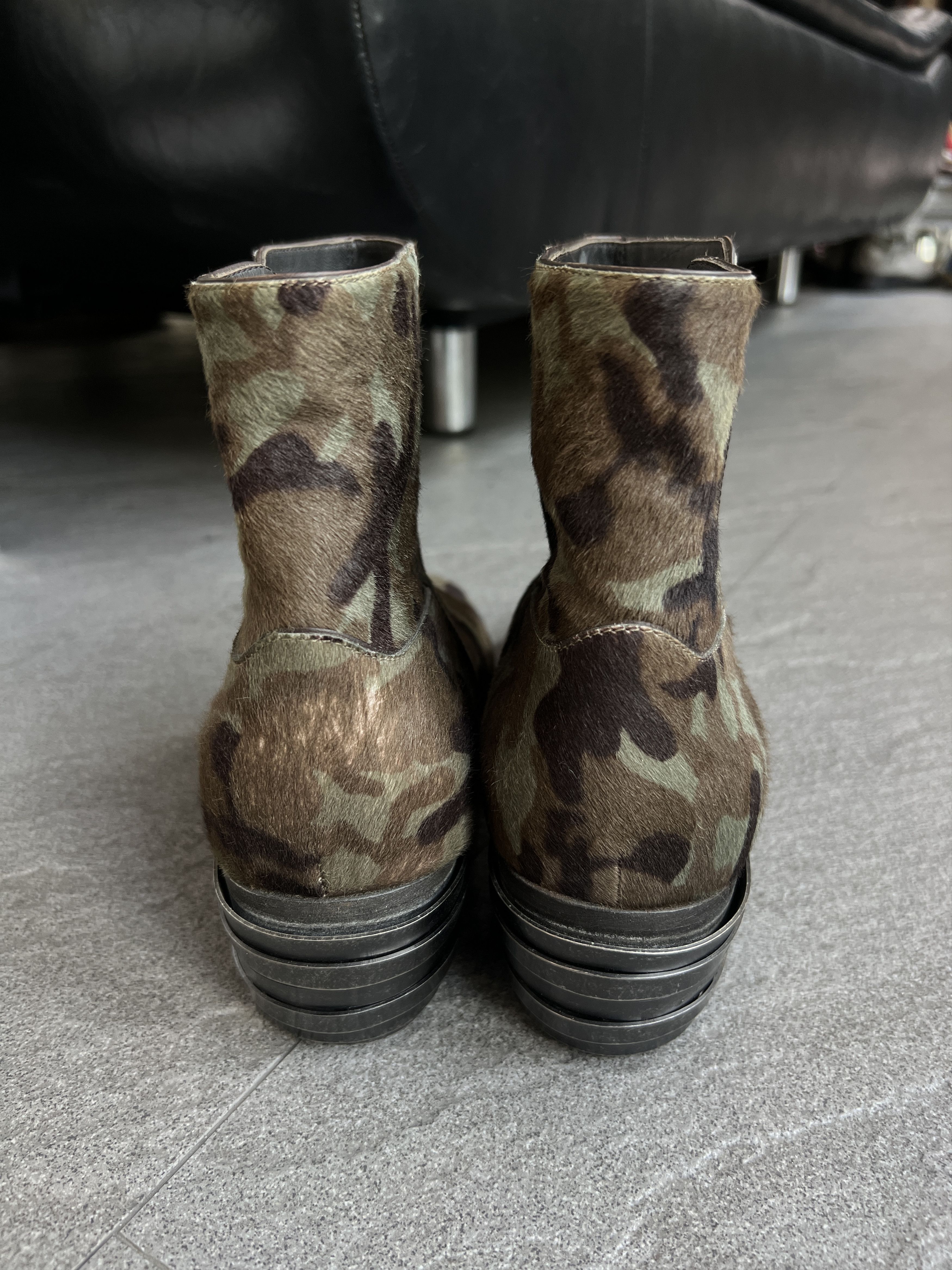 Giuseppe Zanotti Giuseppe Zanotti Camo Pony Hair Zip Boots EU43 Size US 10 / EU 43 - 5 Thumbnail