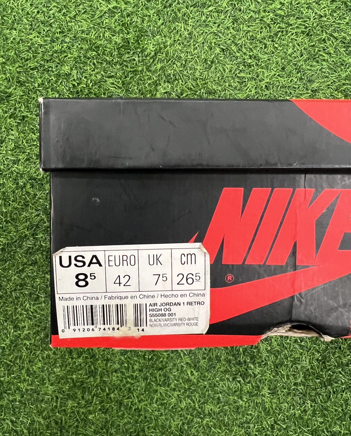 Jordan Brand 2016 Jordan 1 High Og Bred Size US 8.5 / EU 41-42 - 6 Thumbnail