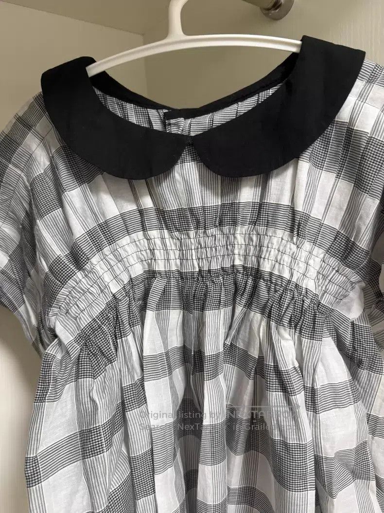 Comme des Garcons Comme des Garcons Pinafore shirt with plaid collar Size S / US 4 / IT 40 - 4 Thumbnail