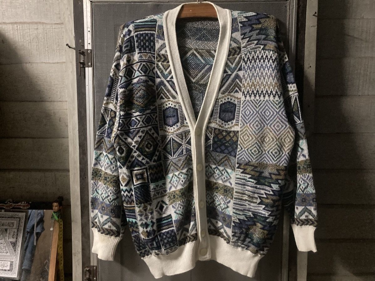 Designer Vintage Cardigan Coogi Style Size US M / EU 48-50 / 2 - 1 Thumbnail