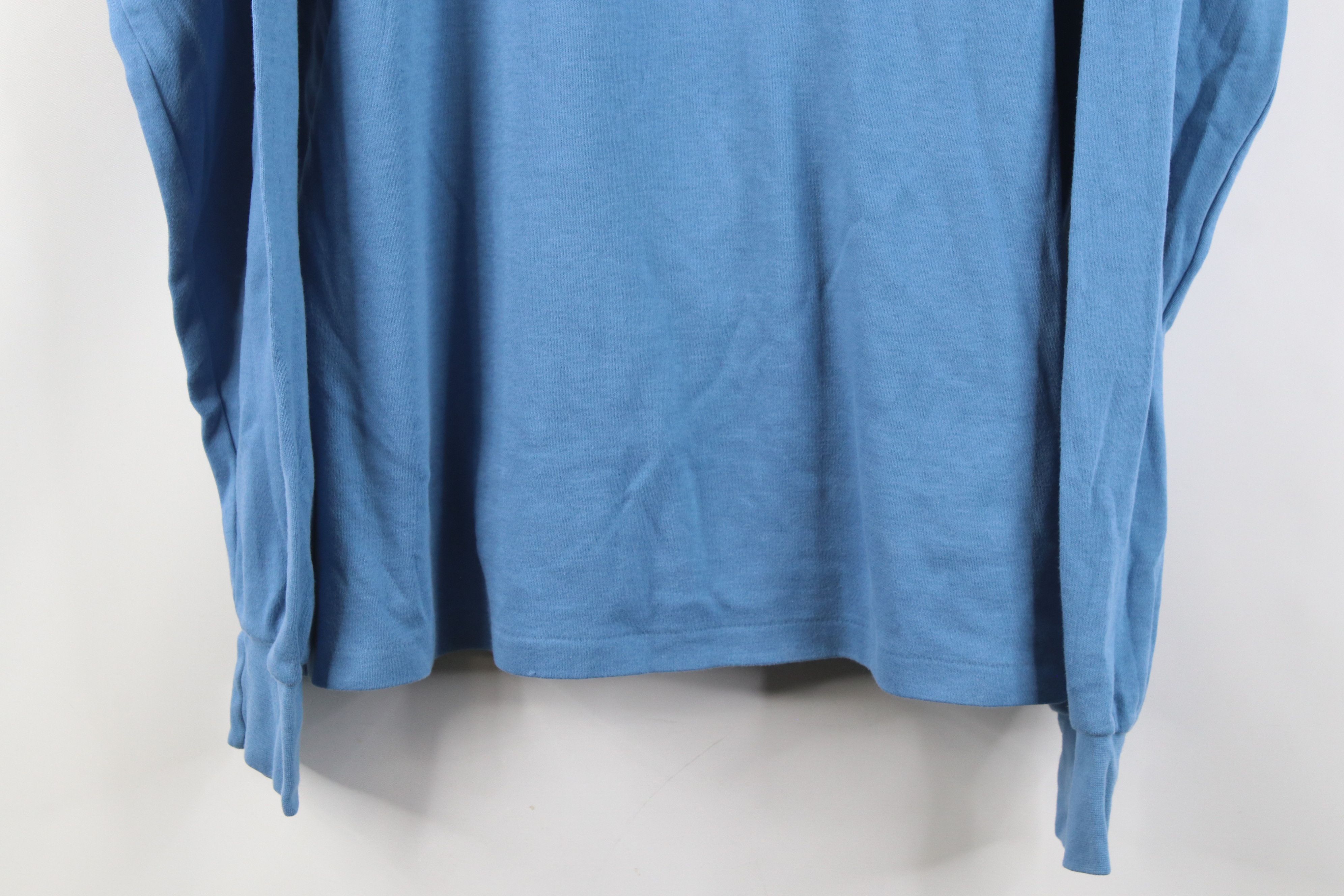 Lands' End Vintage 90s Lands End Cotton Knit Long Sleeve Rugby Polo USA Size US L / EU 52-54 / 3 - 3 Thumbnail