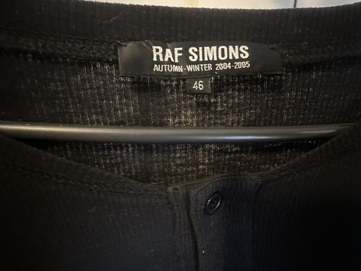 Raf Simons × Vintage Raf Simons aw04 ribbed henley Size US S / EU 44-46 / 1 - 4 Thumbnail