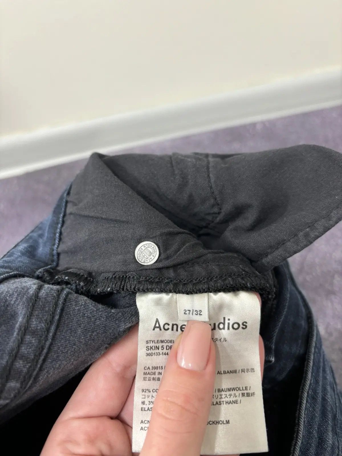Acne Studios Acne Studios Skin 5 Deep Women’s Denim Skinny Jeans Size 27" / US 4 / IT 40 - 9 Thumbnail