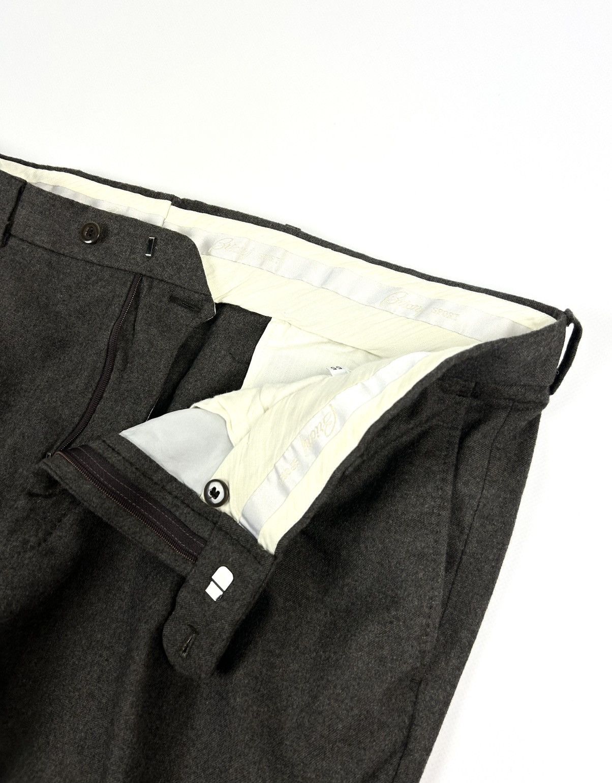 Brioni Archive Brioni Sport Wool Casual Pants Brown Old Money Size US 36 / EU 52 - 9 Thumbnail