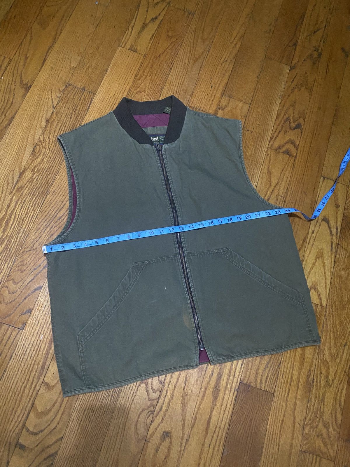 Timberland Vintage Green Olive Timberland Vest Size US L / EU 52-54 / 3 - 3 Thumbnail