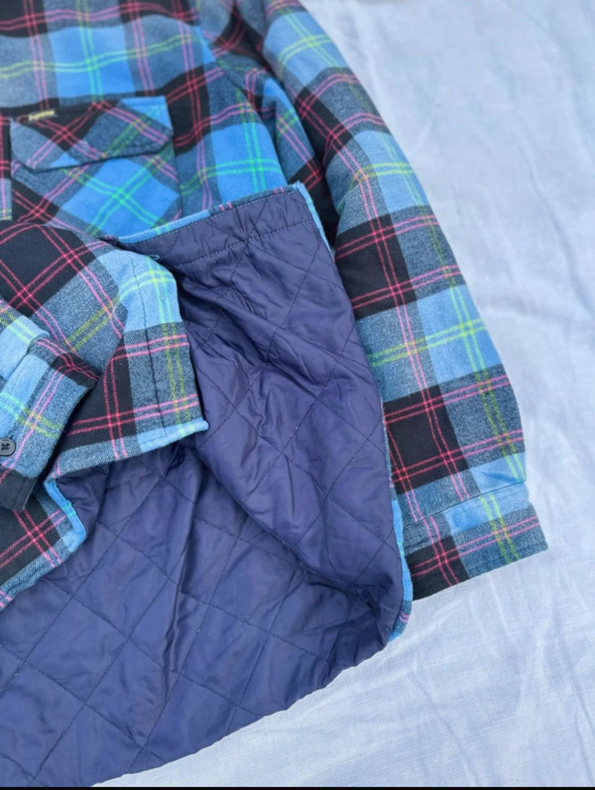 Supreme Supreme mini box logo flannel jacket Size US XL / EU 56 / 4 - 4 Thumbnail