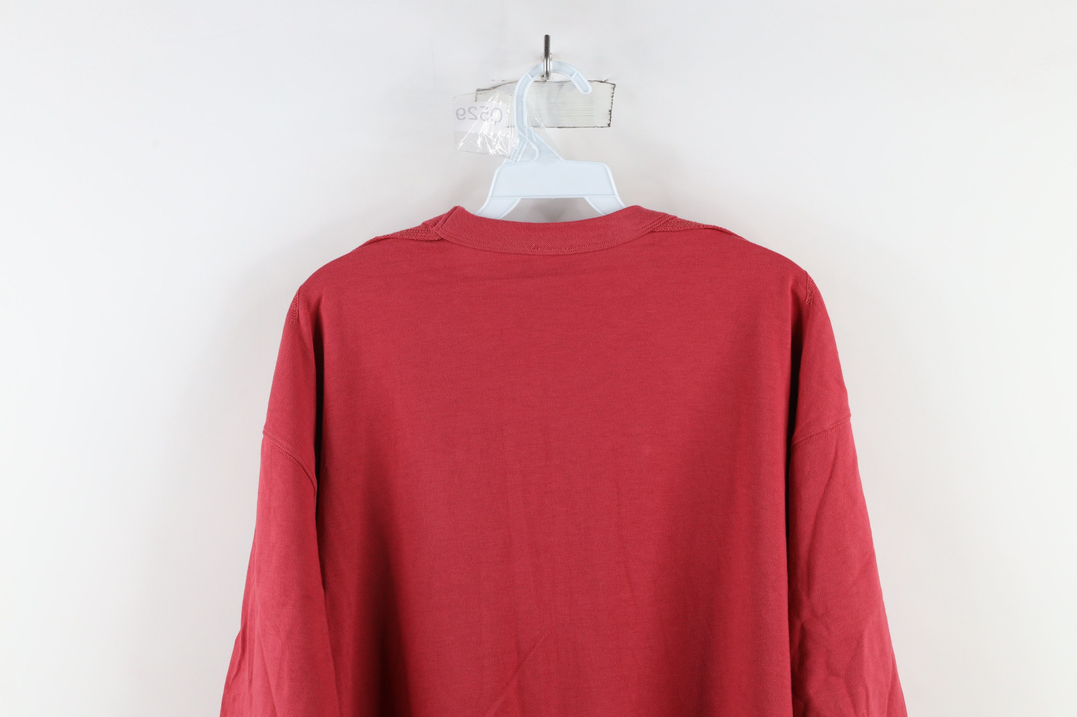 Evisu × Vintage Vtg 90s Evisu Jeans Logo Short Sleeve T-Shirt Red Cotton Size US XL / EU 56 / 4 - 10 Thumbnail